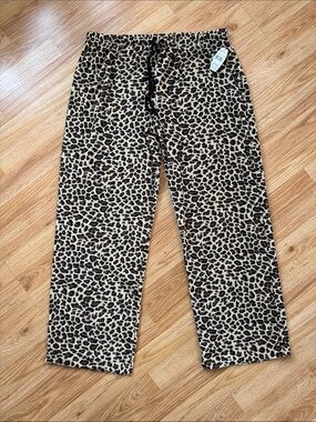 Leopard Print Pajama Pants ✨ Size L